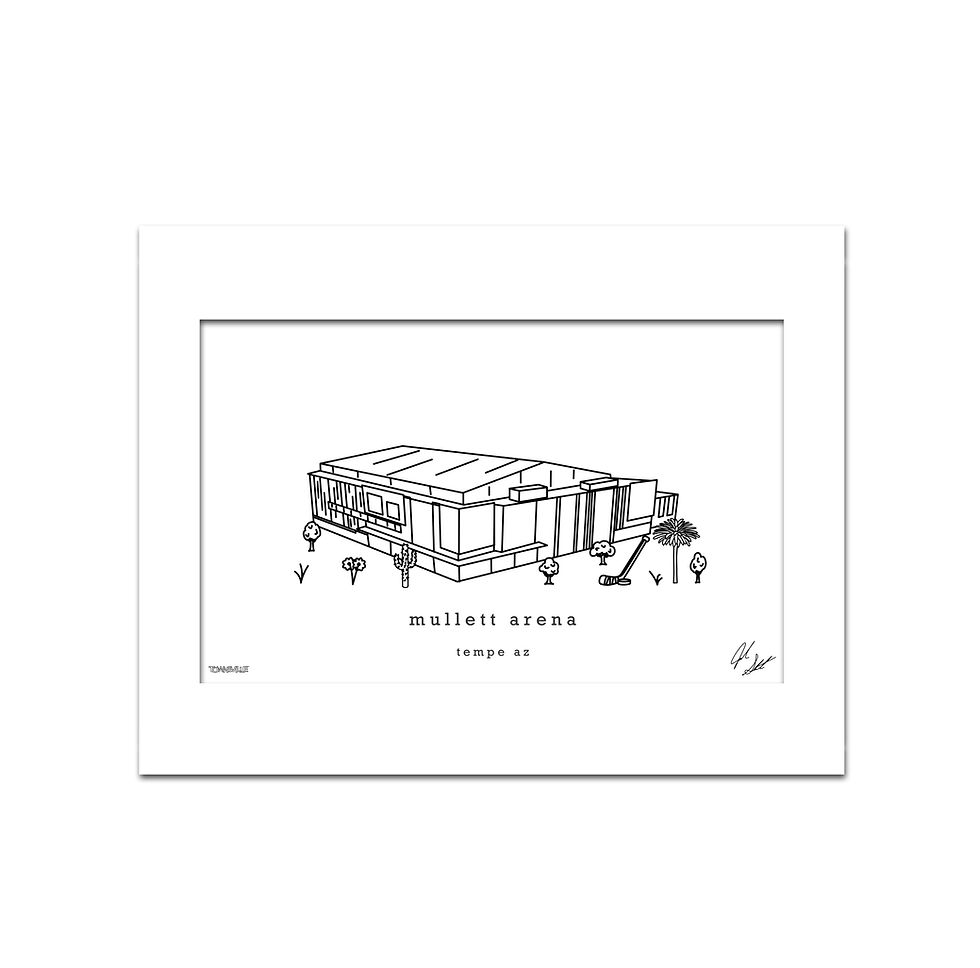 Thumbnail: Mullett Arena Minimalist Wall Decor┃Arizona Sun Devils Art Print