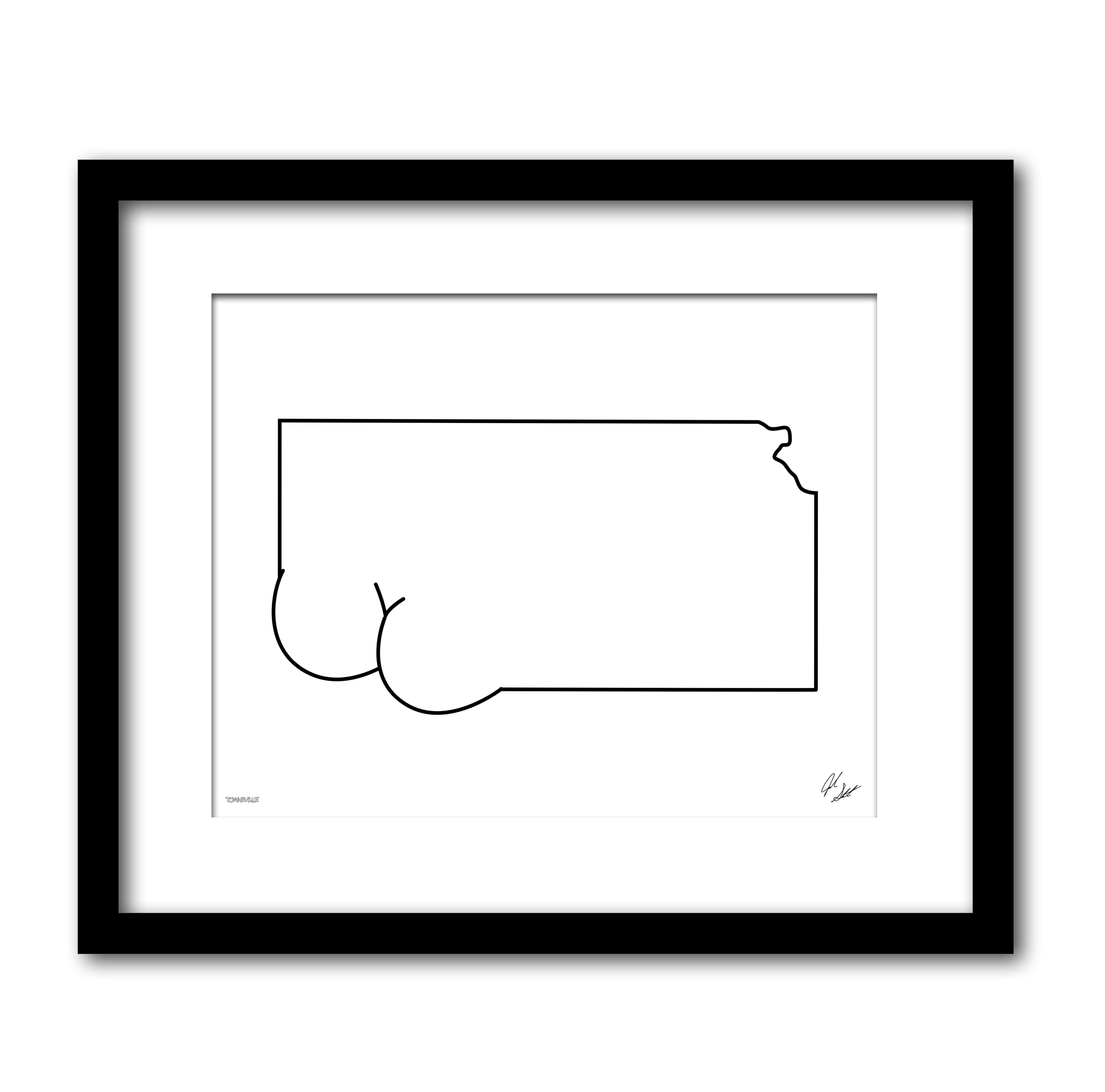 Kansas Gluteus Art Print