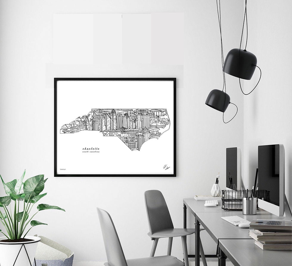 Thumbnail: Charlotte North Carolina Wall Decor