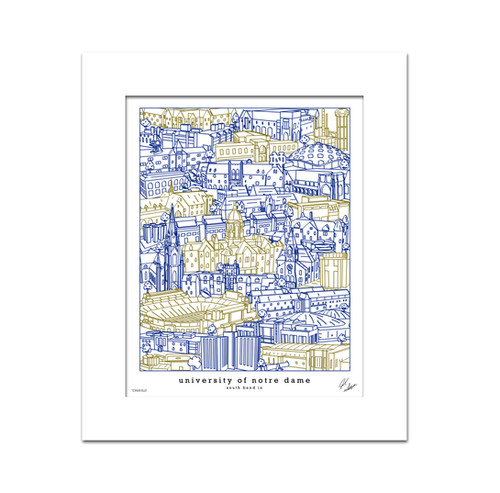 University of Notre Dame Campus Art Print | townsville