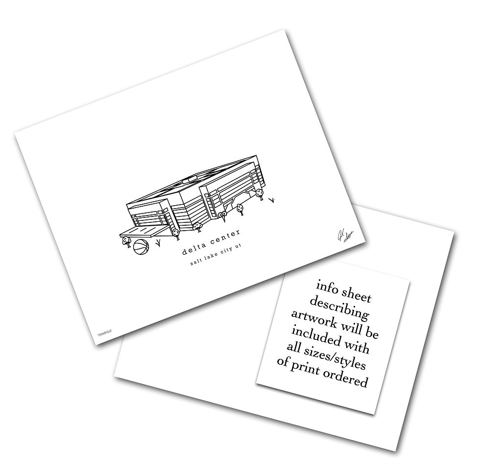 Thumbnail: Delta Center Minimalist Art Print