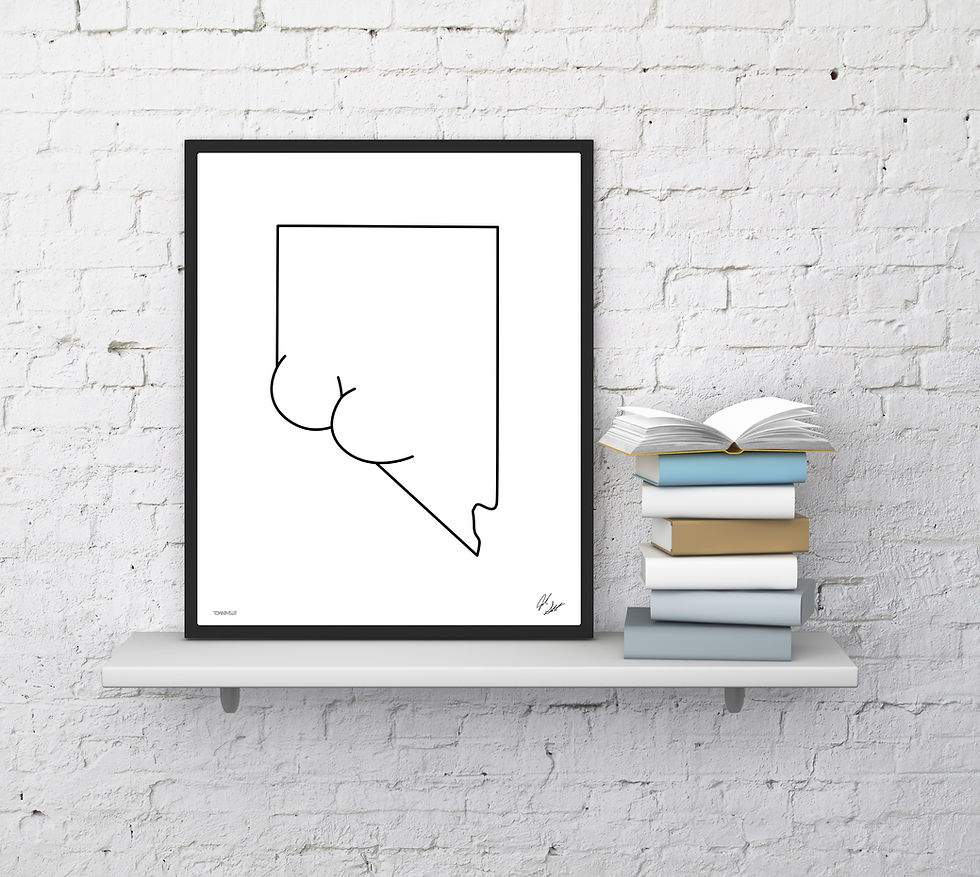 Thumbnail: Nevada Gluteus Art Print