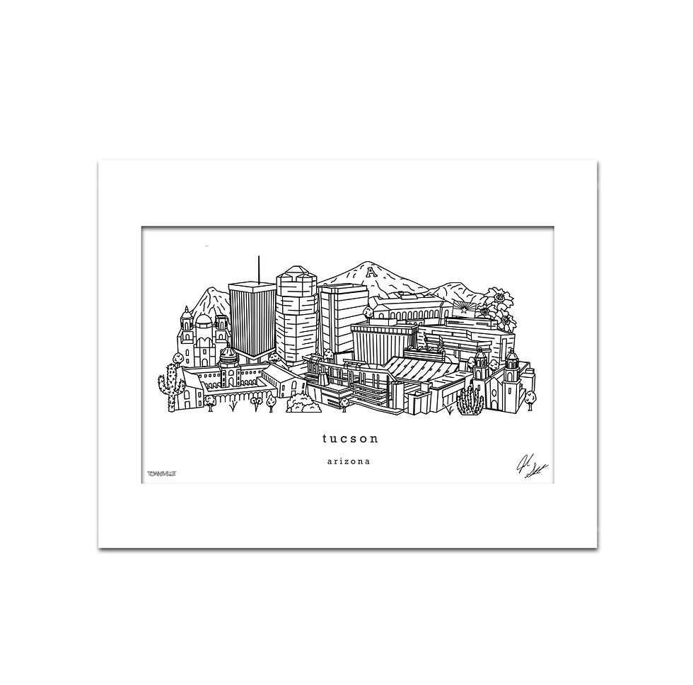 Thumbnail: Tucson Arizona Minimalist Art Print