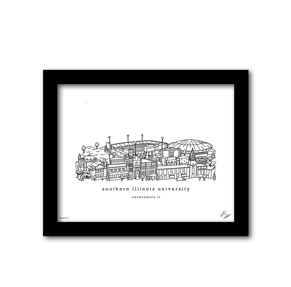 Thumbnail: Southern Illinois University Minimalist Art Print