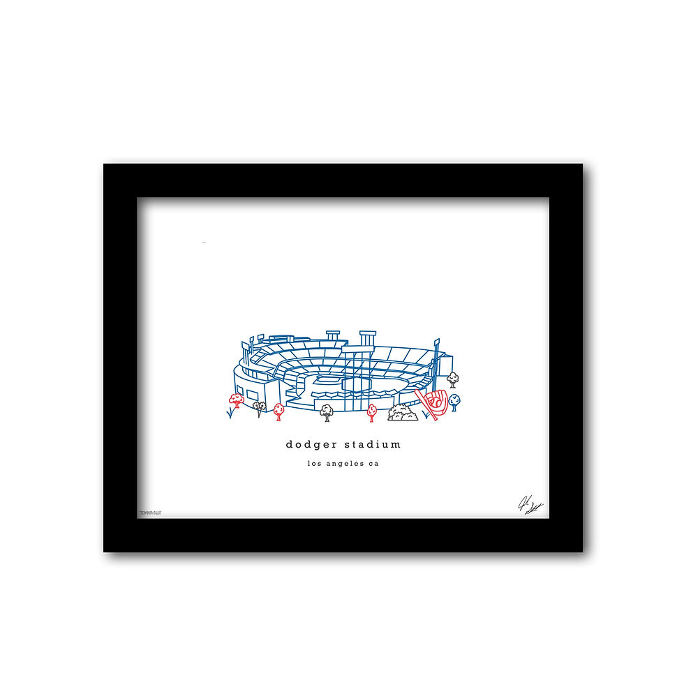 Thumbnail: Dodger Stadium Minimalist Wall Decor┃Los Angeles Dodgers Art Print