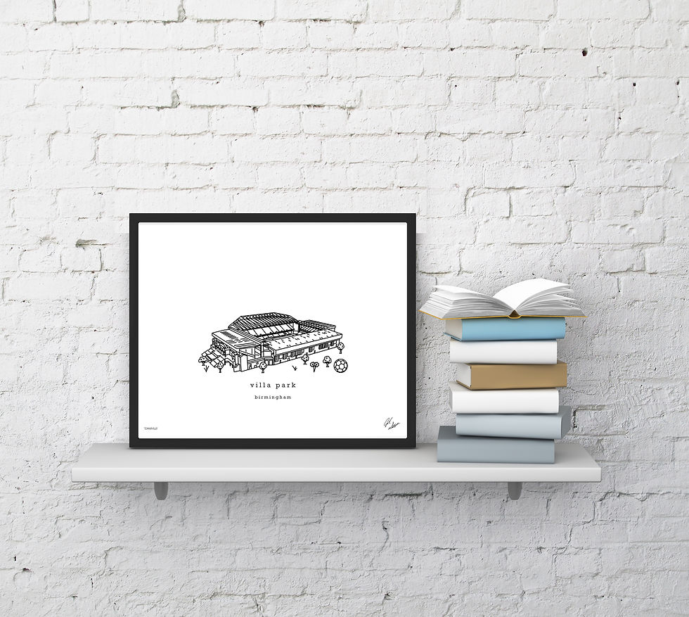 Thumbnail: Villa Park Minimalist Wall Decor┃Aston Villa F.C Art Print
