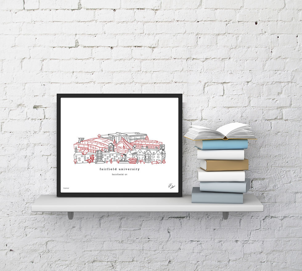 Thumbnail: Fairfield University Minimalist Art Print