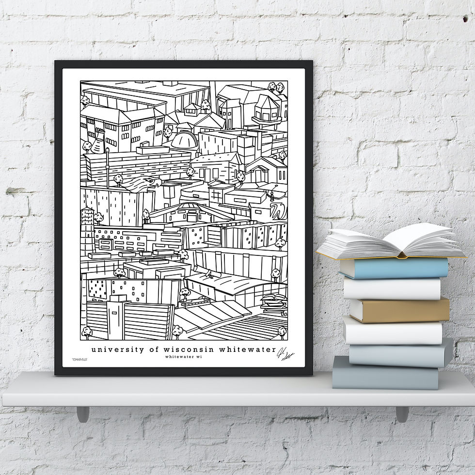Thumbnail: University of Wisconsin Whitewater Wall Decor
