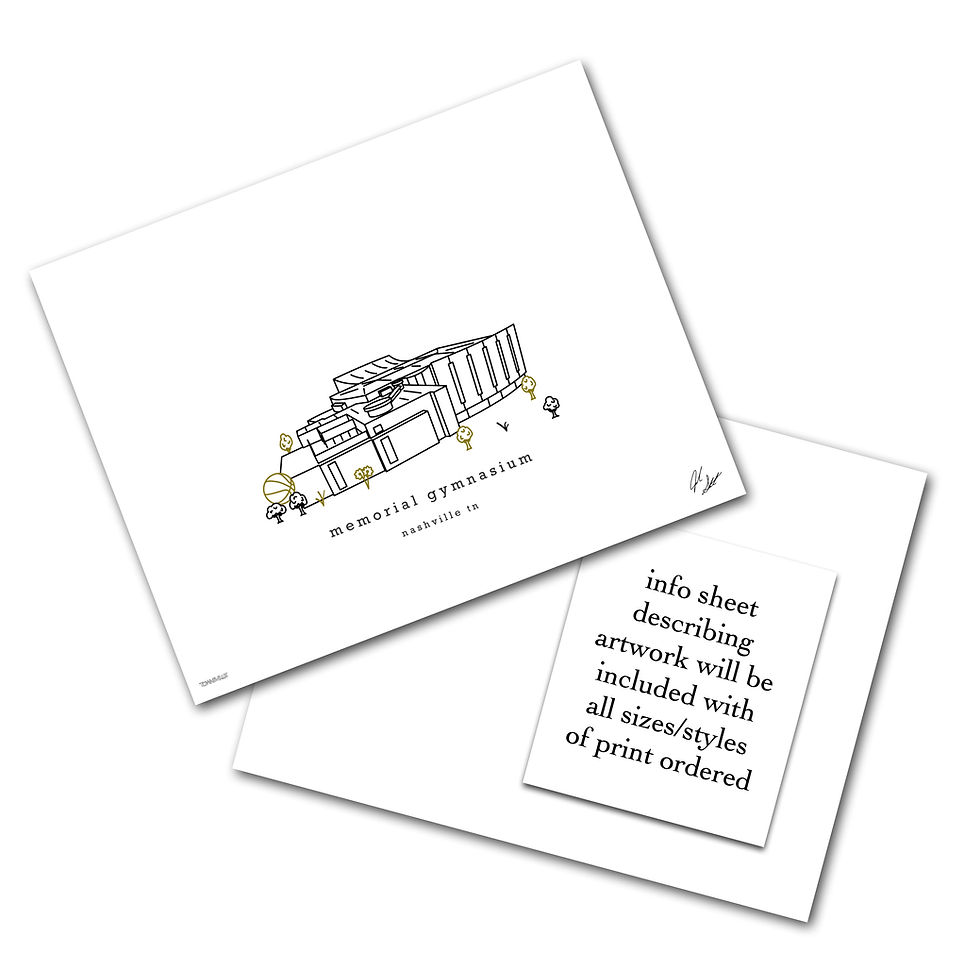 Thumbnail: Memorial Gymnasium Minimalist Wall Decor┃Vanderbilt Commodores Art