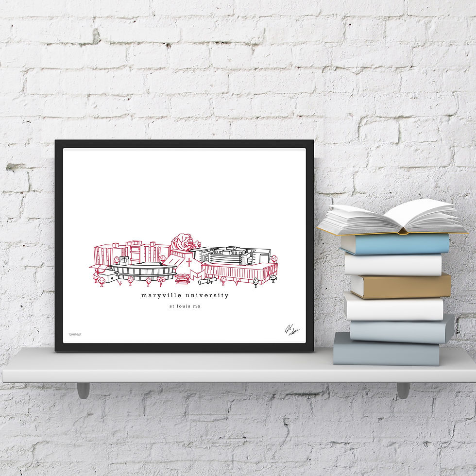 Thumbnail: Maryville University Minimalist Art Print