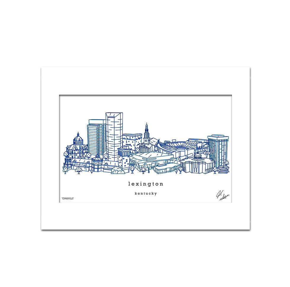 Thumbnail: Lexington Kentucky Minimalist Art Print