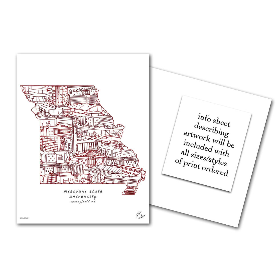 Thumbnail: Missouri State University Art Print