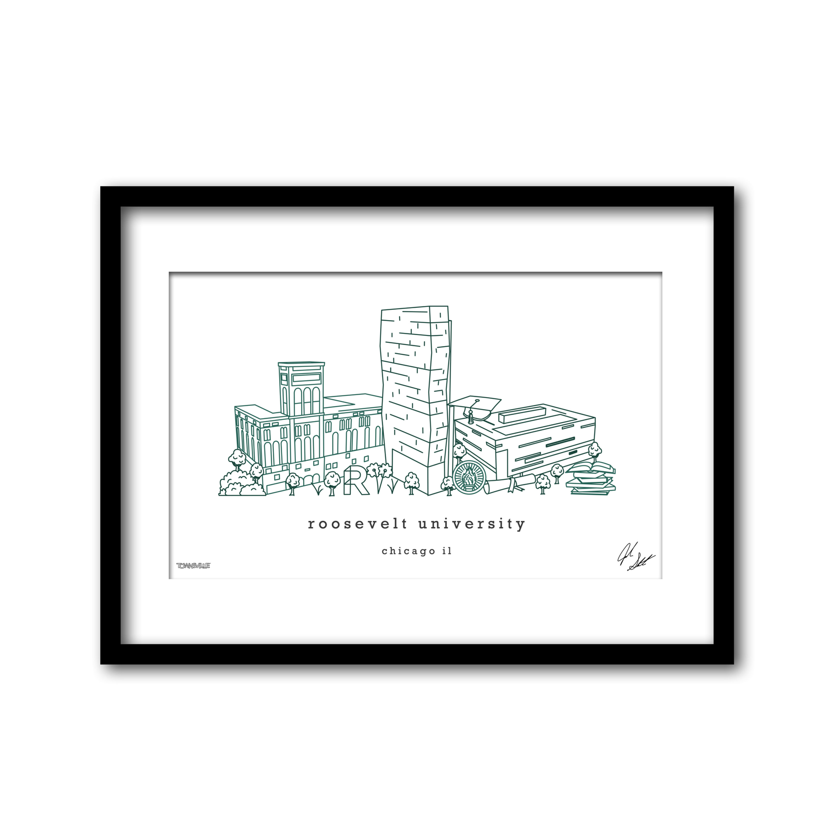 Roosevelt University, Wall Decor, Gifts, Graduation and Alumni Gifts, Artwork