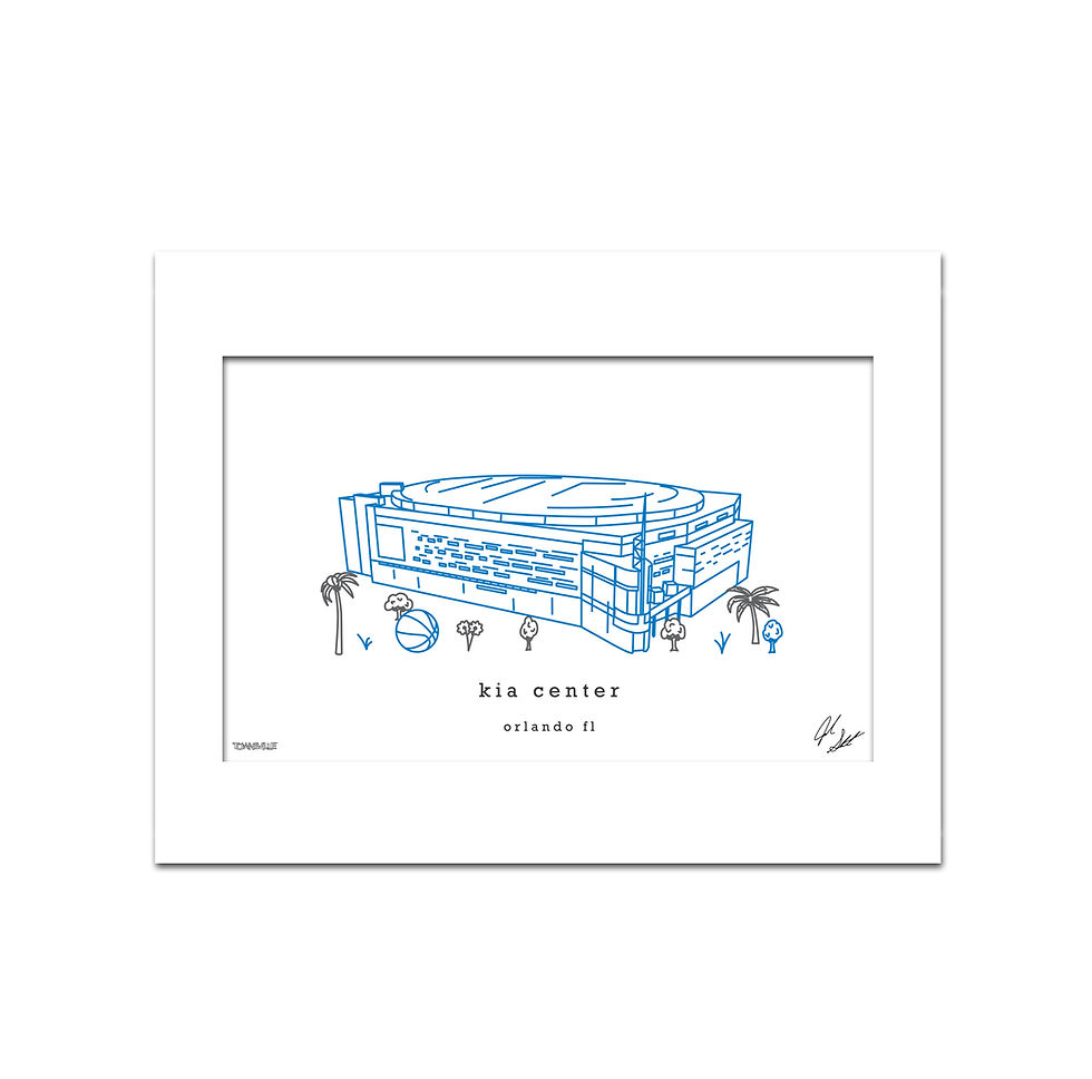 Thumbnail: Kia Center Minimalist Wall Decor┃Orlando Magic Art Print