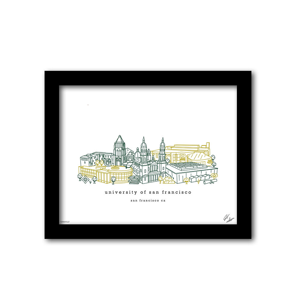 Thumbnail: University of San Francisco Minimalist Art Print