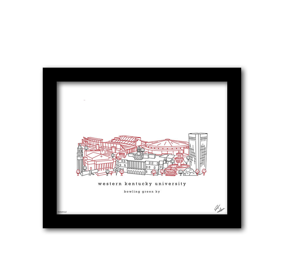 Thumbnail: Western Kentucky University, Graduation Gift, Wall Art, Decor, Office, Alumni