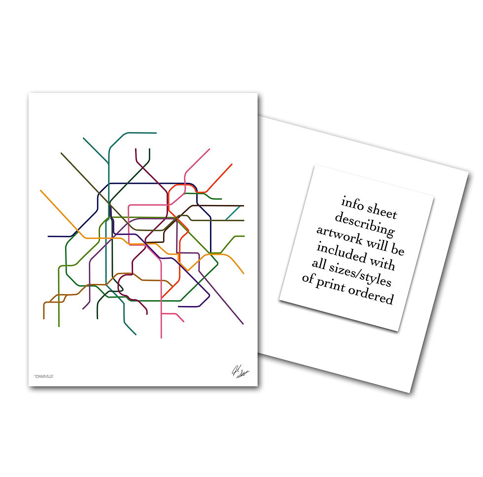 Thumbnail: Paris Transit Minimalist Art Print Paris Print
