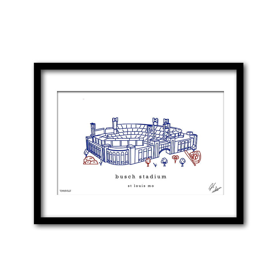 Thumbnail: Busch Stadium Minimalist Wall Decor┃St Louis Cardinals Art Print