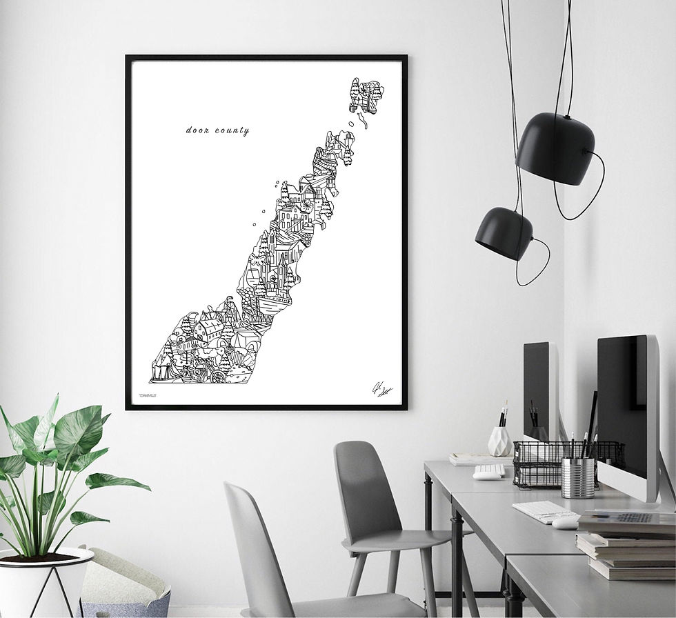 Thumbnail: Door County Art Print