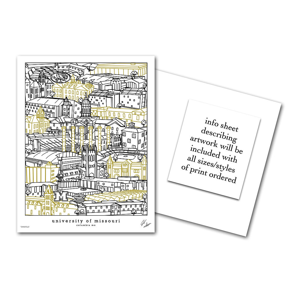 Thumbnail: University Of Missouri Campus Art Print