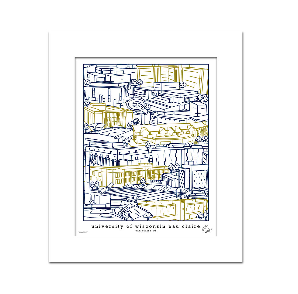 Thumbnail: University of Wisconsin Eau Claire Art Print
