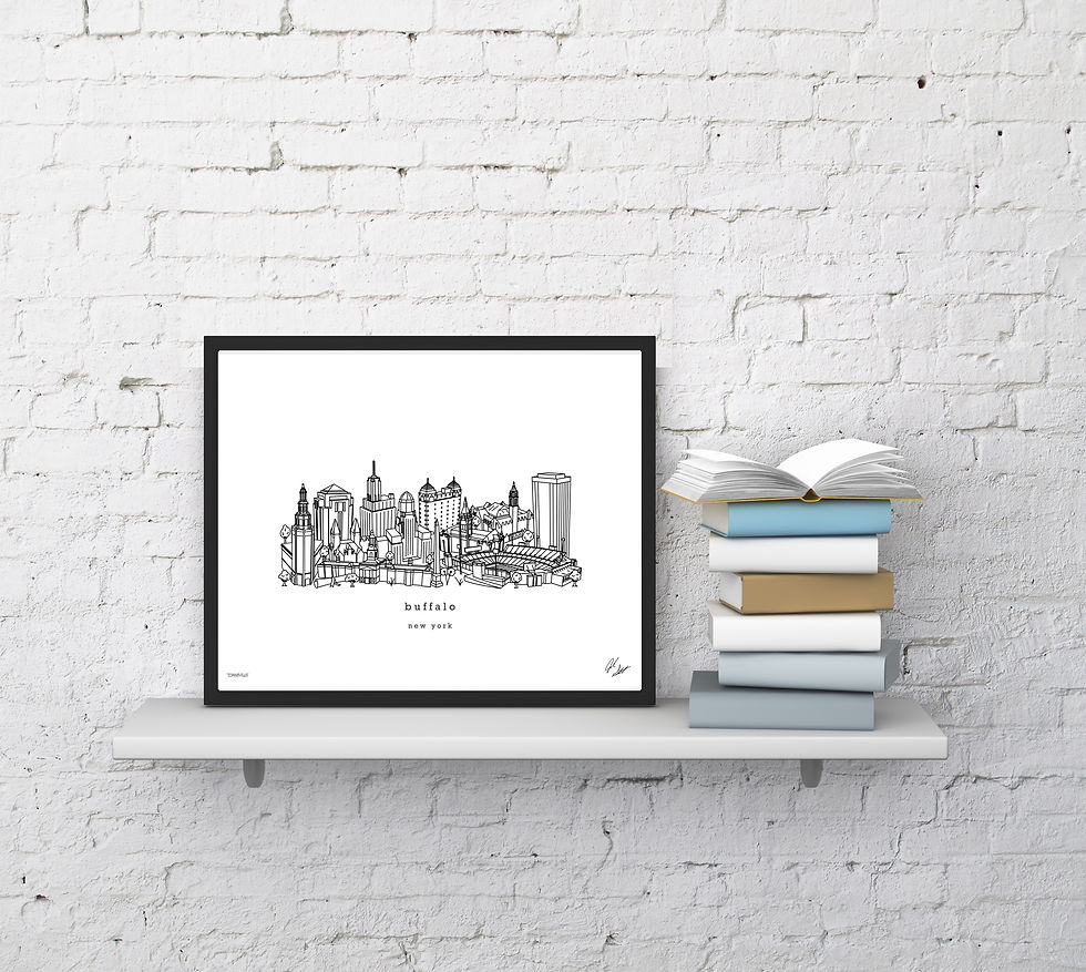 Thumbnail: Buffalo New York Minimalist Art Print