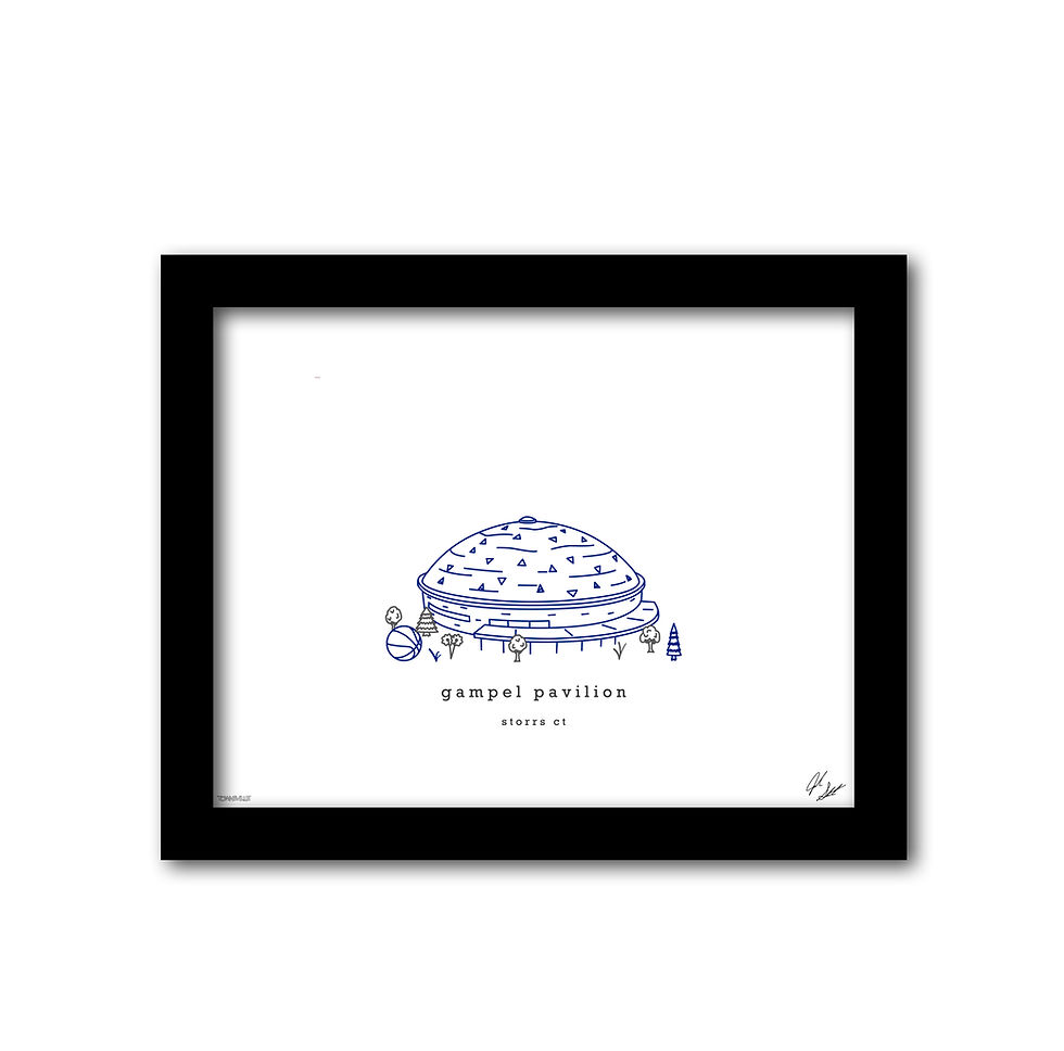 Thumbnail: Gampel Pavilion  Minimalist Wall Decor┃UConn Huskies