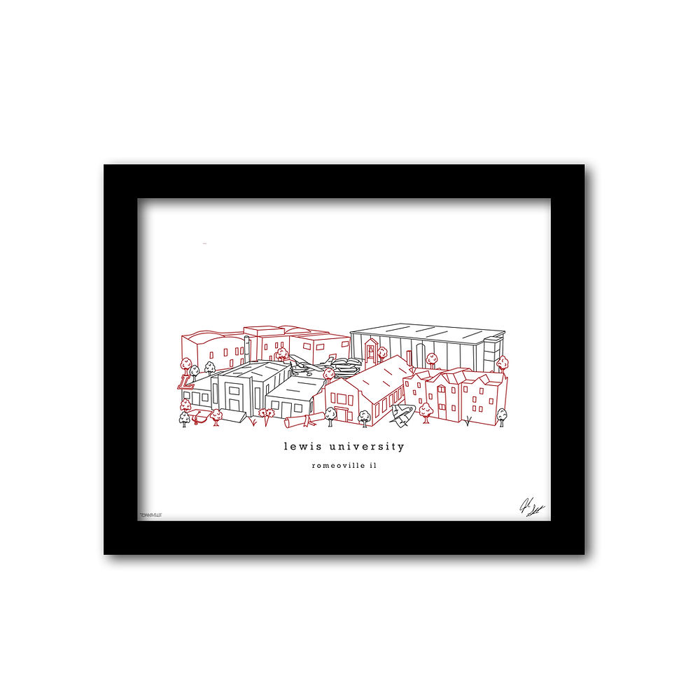 Thumbnail: Lewis University, Wall Decor, Graduation Gift, Alumni Gift, Wall Decor