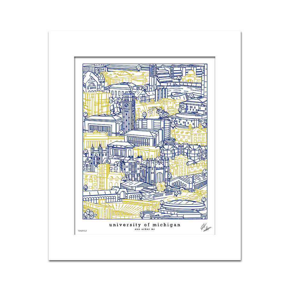 Thumbnail: University of Michigan Art Print
