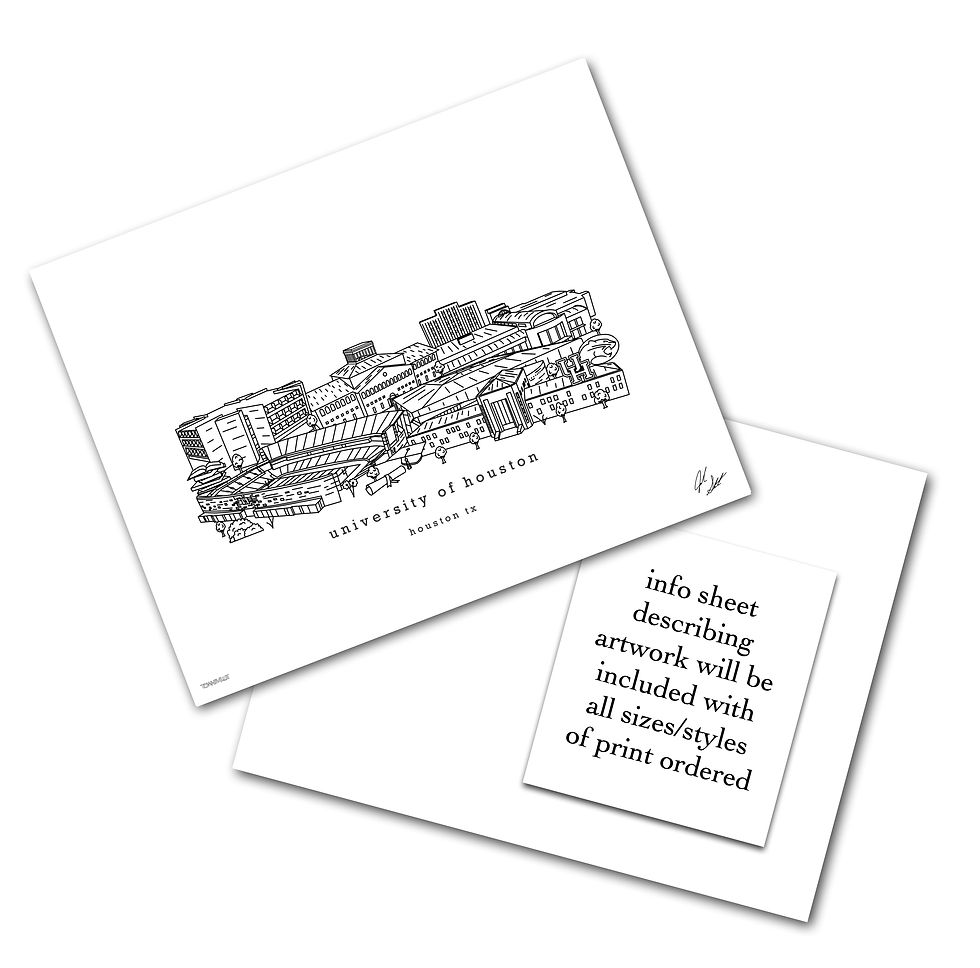 Thumbnail: University of Houston Minimalist Art Print