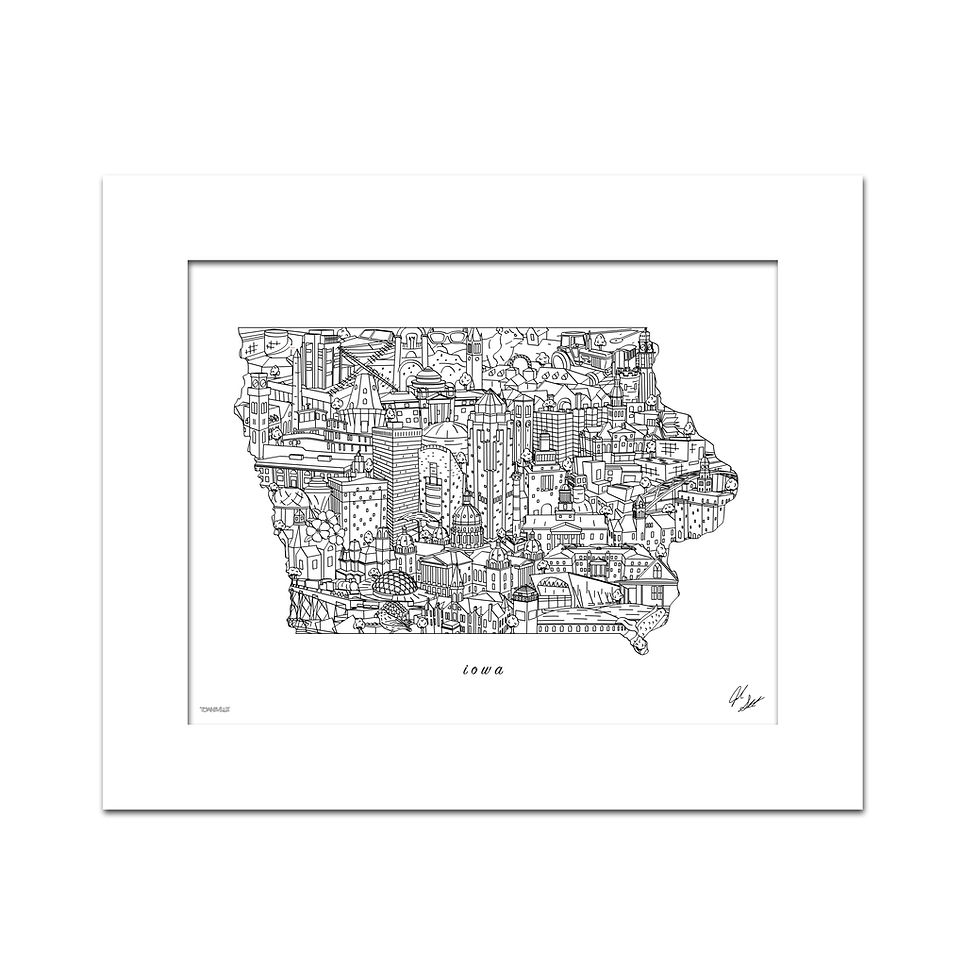 Thumbnail: Iowa Art Print