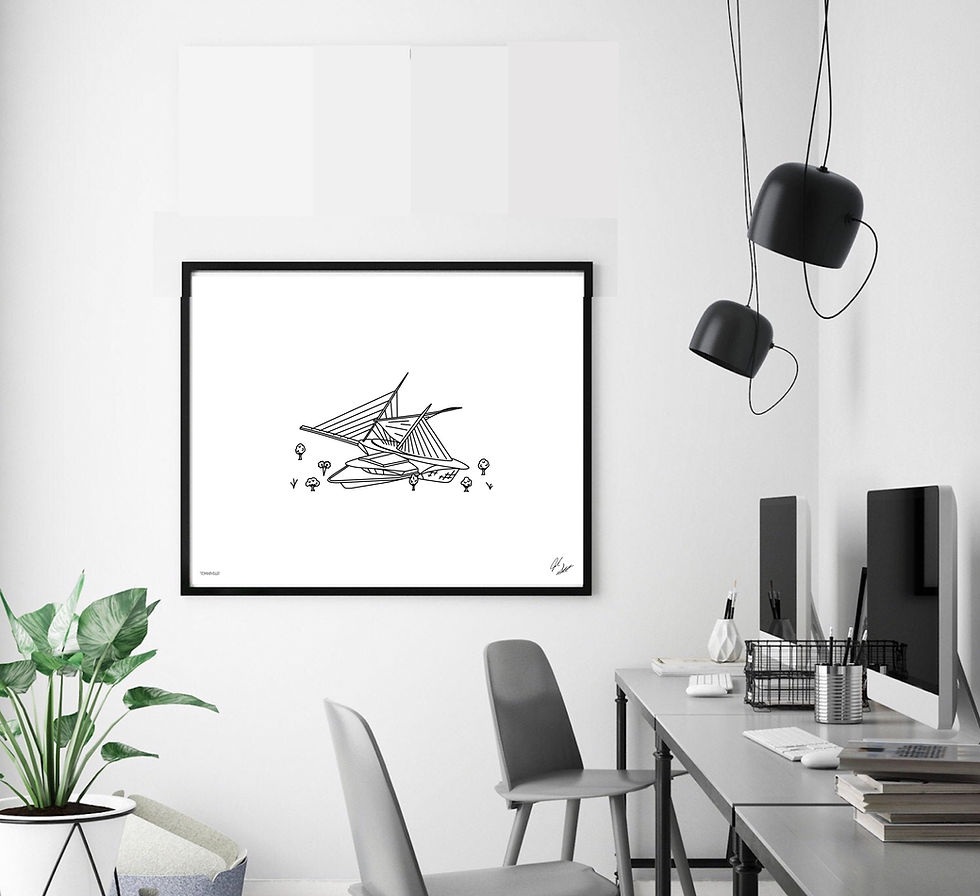 Thumbnail: Milwaukee Art Museum - Minimalist Art Print