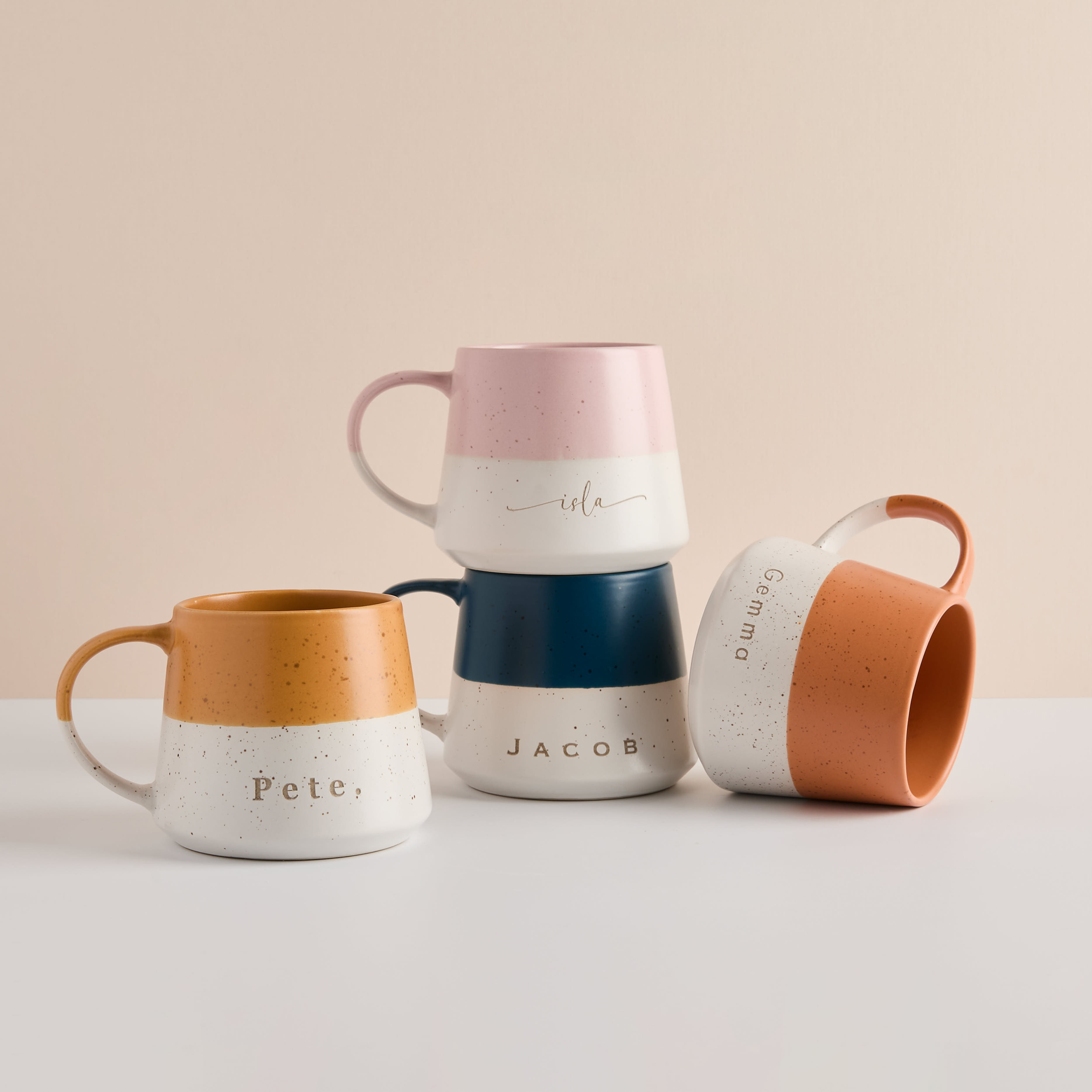 Personalised Engraved Speckle Mug