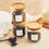 Thumbnail: 500ml Acacia Lid Tea Coffee Sugar Jars