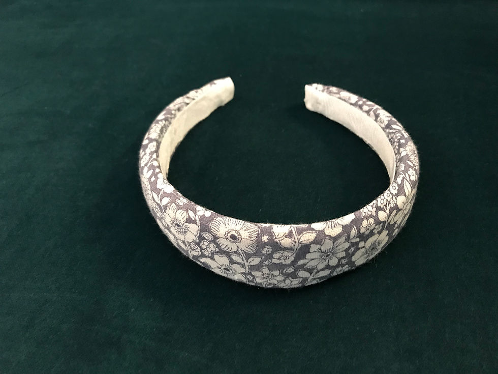 Miniatura: Cerchietto rivestito in tessuto 55% Lino 45%Cotone