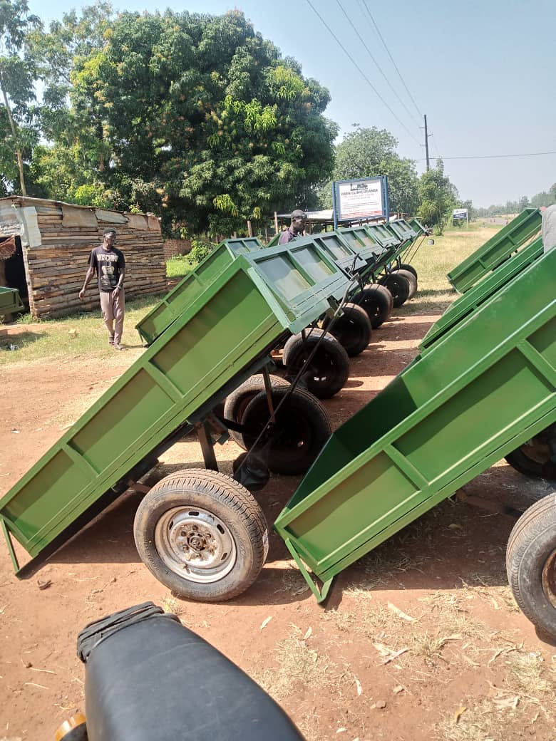 Ox carts ready for delivery
