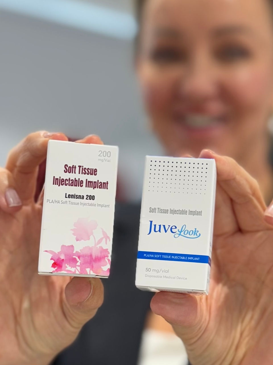 Close-up view of the treatments used for Juvelook