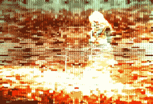 Lately I've been interested in glitch art. I love the way one can push a metaphor with a malfunction. Here's one I've created from a couple of my own clips. The dancer is the always inspiring Gabriel Darling.