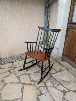 rocking chaire scandinave vintage