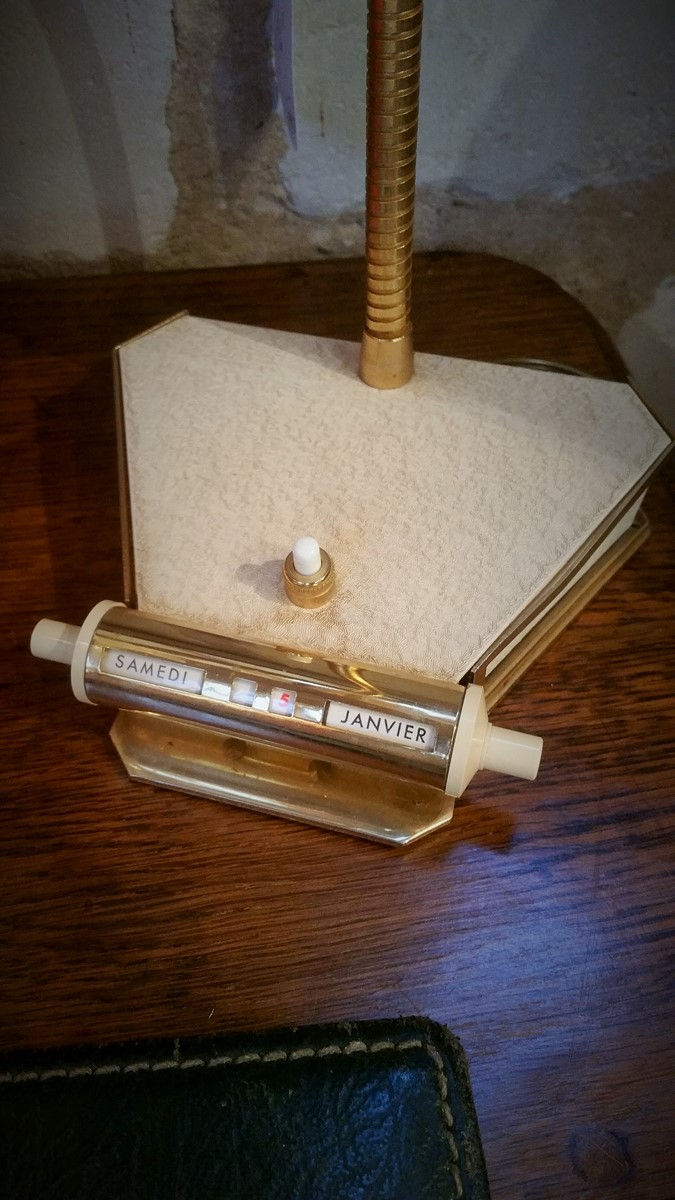 Miniature : Lampe de bureau avec calendrier des années 50
