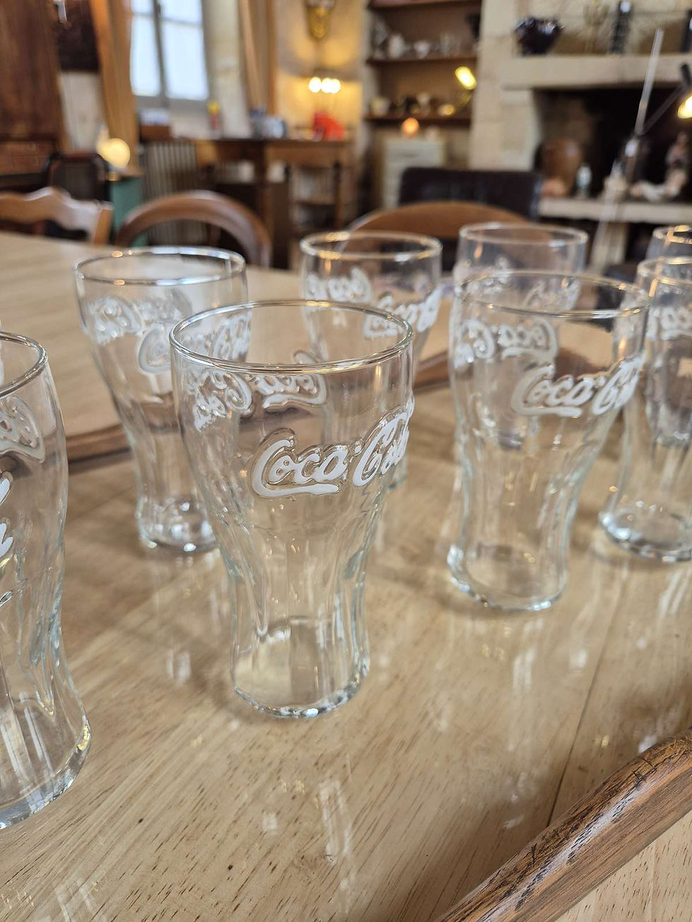 Miniature : 9 verres Coca Cola des années 80