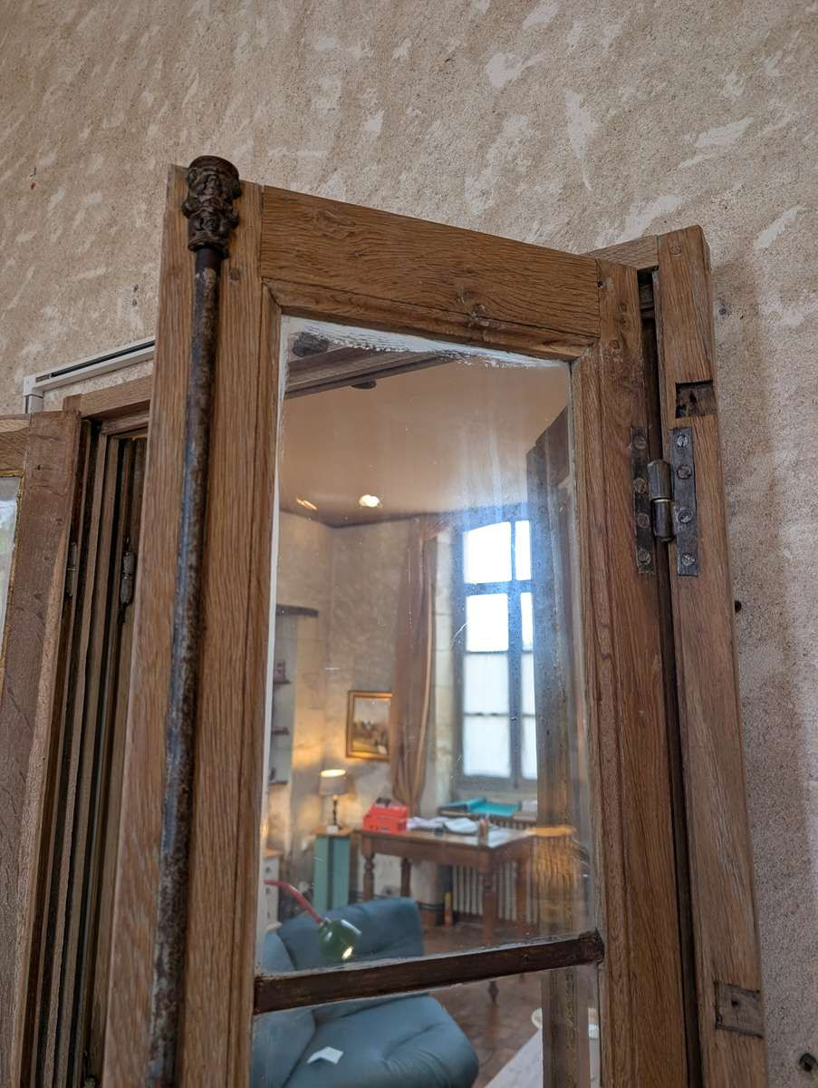 Miniature : Grand miroir fenêtre XIXème