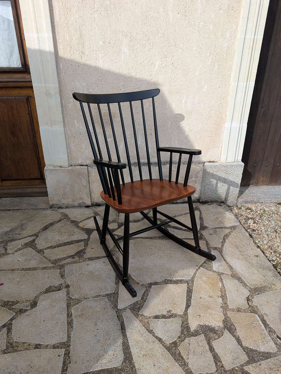 Miniature : Rocking chair scandinave années 60