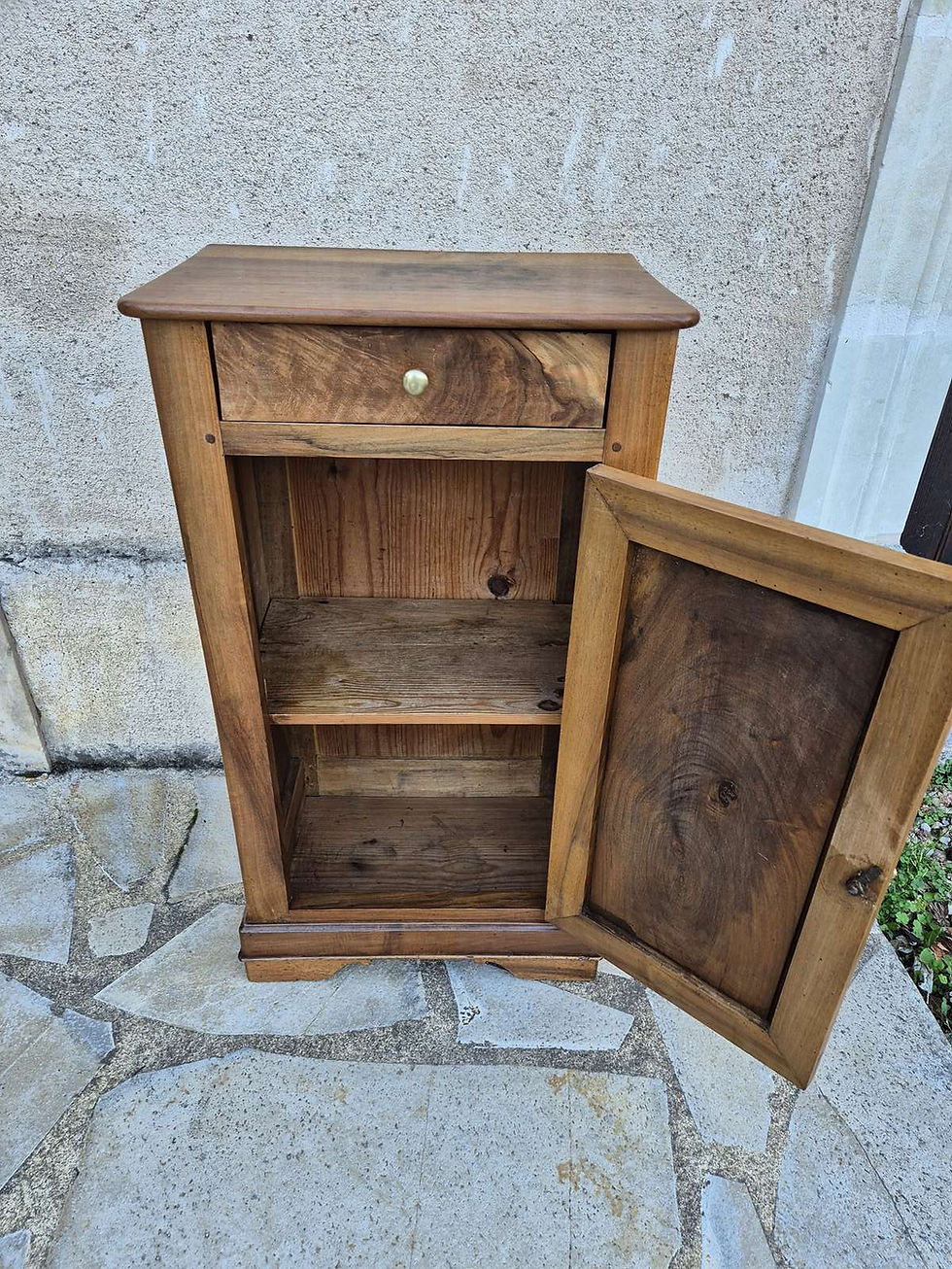 Miniature : Chevet en noyer fin XIXème