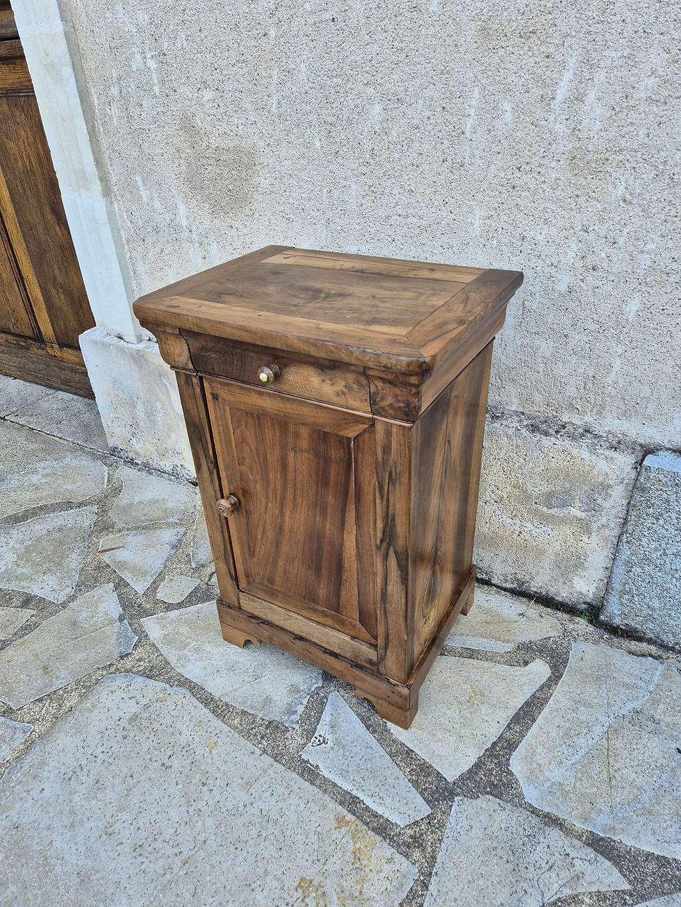 Miniature : Chevet en noyer fin XIXème