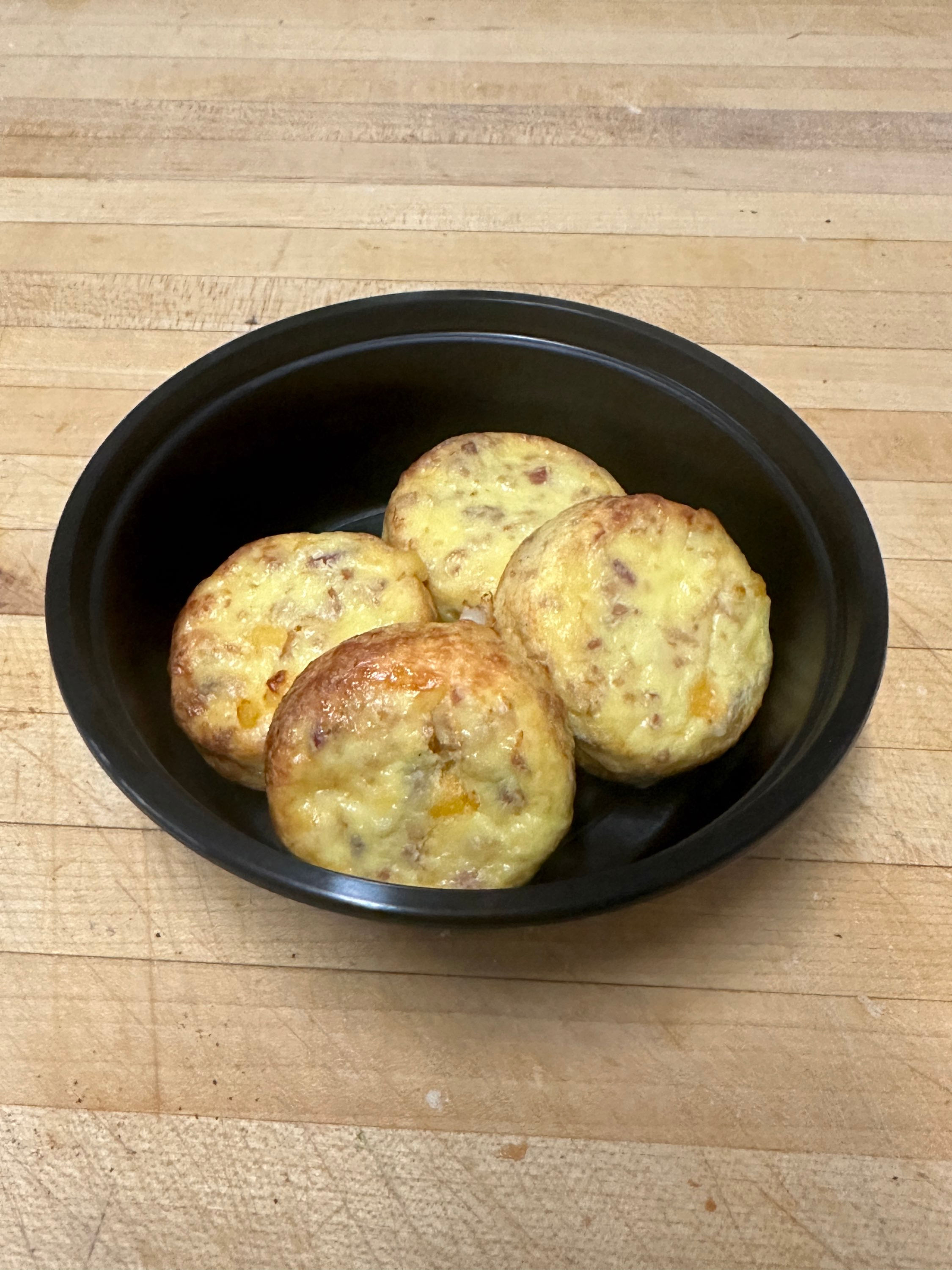 EMP egg bacon cheddar egg bites