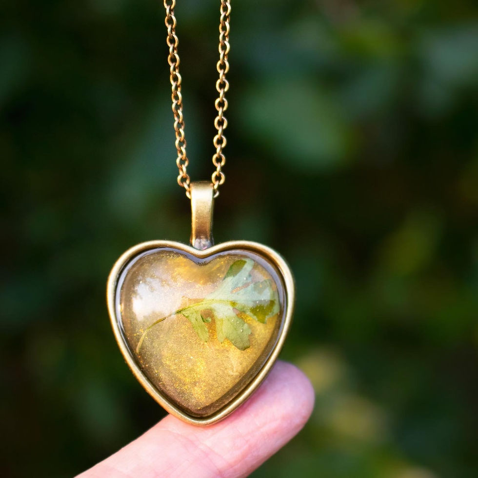 Thumbnail: Lily of the Valley Heart Pendant