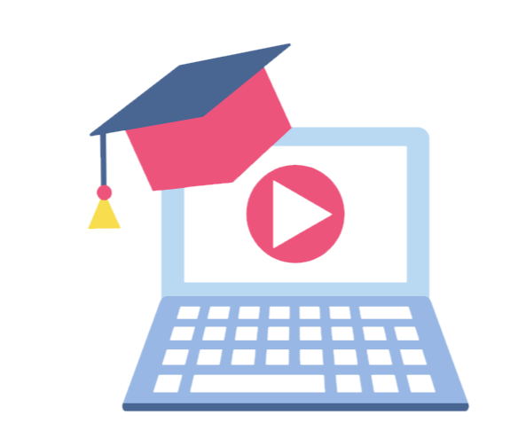 Computer and Graduation cap