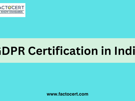 GDPR Certification improves data safety in India?