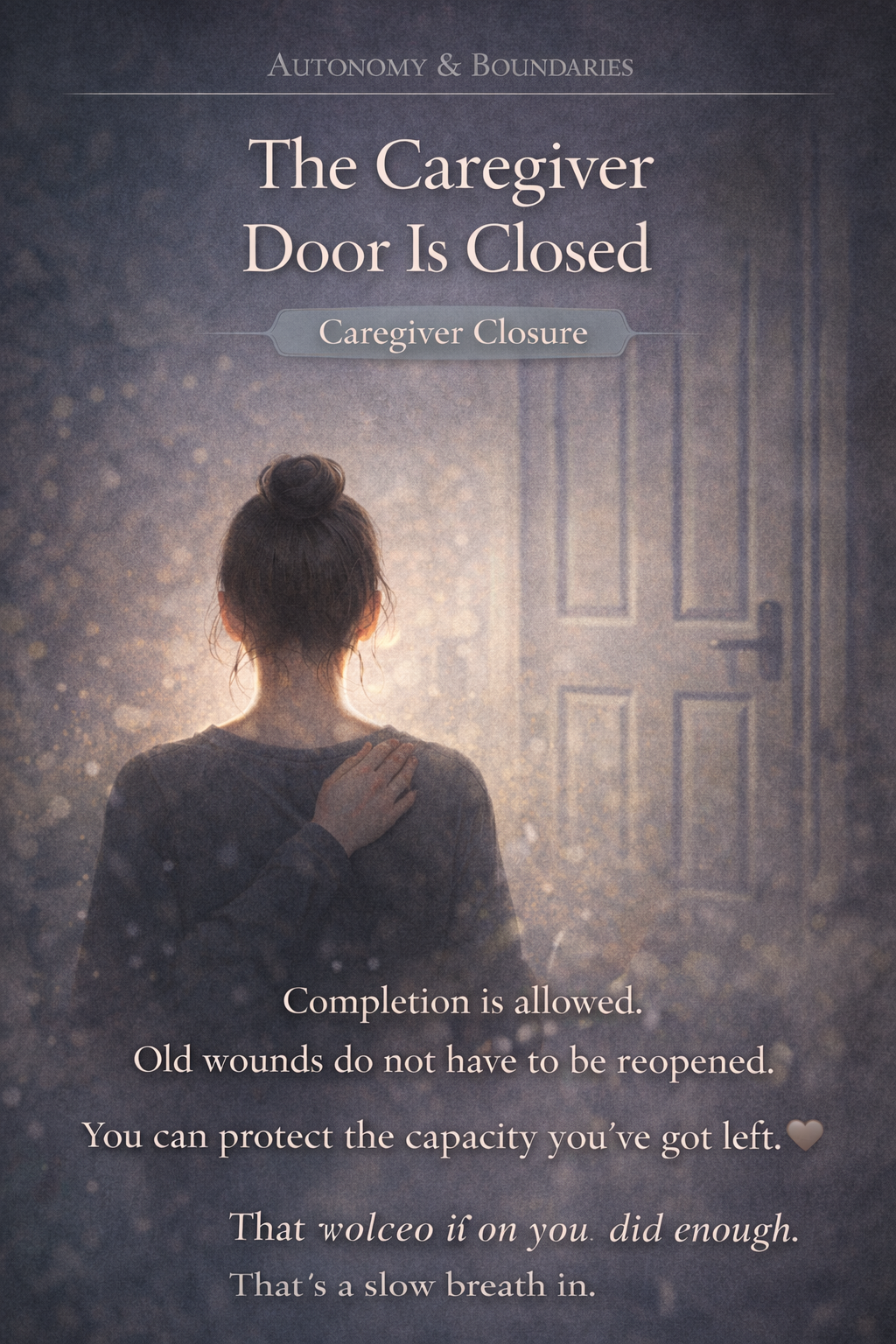 The Caregiver Door Is Closed